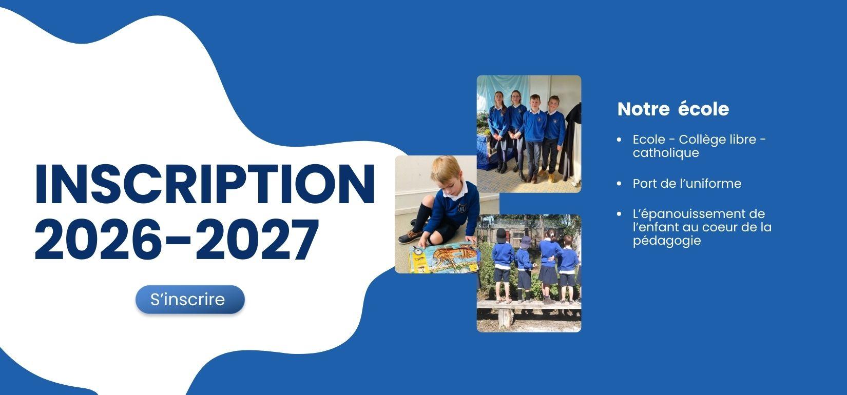 Groupe scolaire Blanche de Castille — bandeau inscription